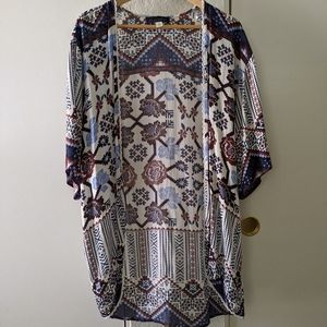Blue Rain Francesca's bohemian kimono small